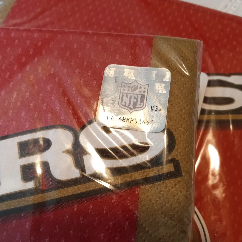 🆕 3 packs of San Francisco 49ers Lunch Napkins 36ct